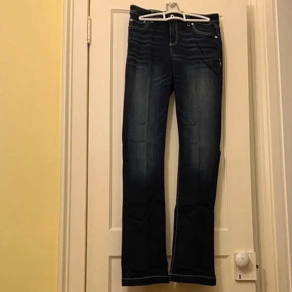 INC International Concepts Dark Blue Boot Cut Jeans - Picture 3 of 7